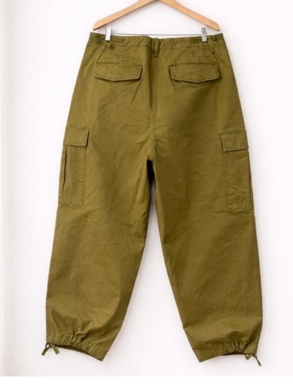 NWT KBB by KAHLANA Women's Mid-Rise Straight Leg 'The Cargo Jogger' - Tan S - Picture 9 of 12